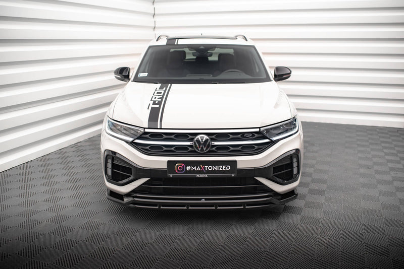 Maxton frontsplitter til Volkswagen T-Roc R / R-Line Mk1 Facelift – blank sort – billede 2 af 6