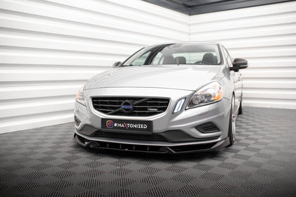 Maxton frontsplitter til Volvo S60 R-Design Mk2 – blank sort – billede 1 af 6