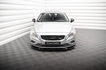 Maxton frontsplitter til Volvo S60 R-Design Mk2 – blank sort – billede 2 af 6