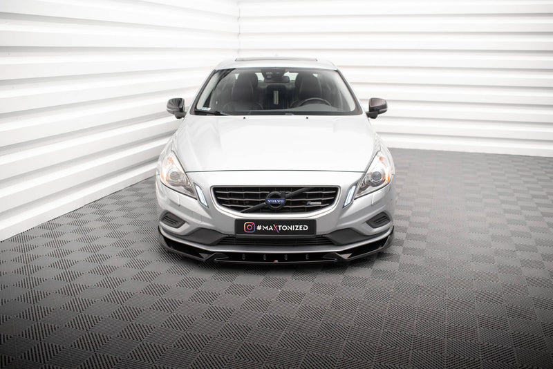 Maxton frontsplitter til Volvo S60 R-Design Mk2 – blank sort – billede 2 af 6