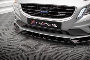 Maxton frontsplitter til Volvo S60 R-Design Mk2 – blank sort – billede 3 af 6