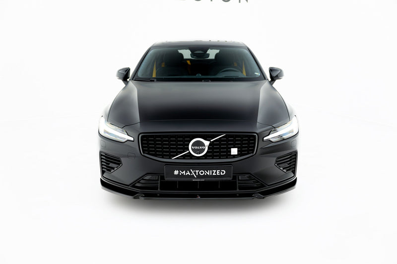 Maxton frontsplitter til Volvo S60/V60 R-Design Mk3 – blank sort – billede 2 af 5