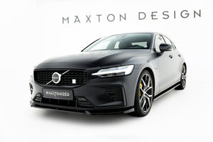 Maxton frontsplitter til Volvo S60/V60 R-Design Mk3 – blank sort – billede 1 af 5