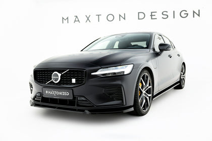 Maxton frontsplitter til Volvo S60/V60 R-Design Mk3 – blank sort – billede 1 af 5