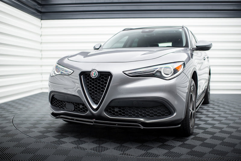 Maxton Front Splitter V.2 Alfa Romeo Stelvio - Gloss Black