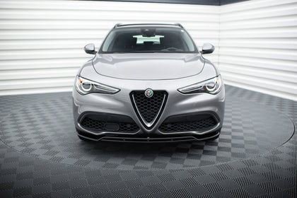 Maxton Front Splitter V.2 Alfa Romeo Stelvio - Gloss Black