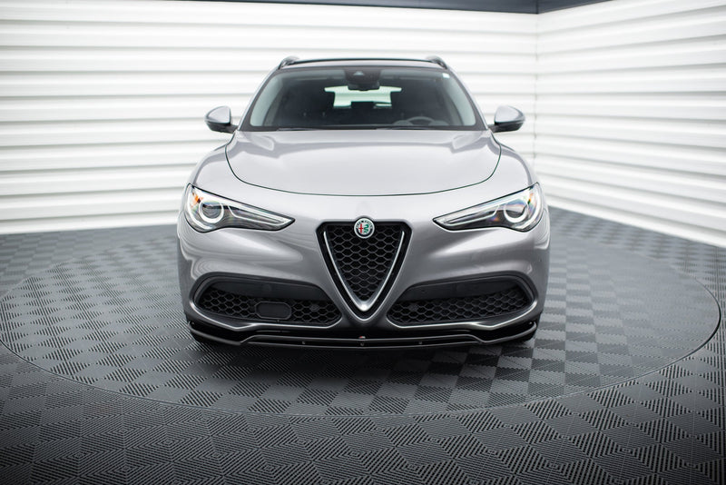 Maxton Front Splitter V.2 Alfa Romeo Stelvio - Gloss Black