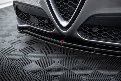 Maxton Front Splitter V.2 Alfa Romeo Stelvio - Gloss Black