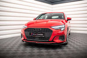 Maxton frontsplitter til Audi A3 8Y – blank sort – billede 1 af 6