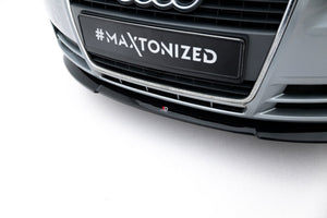 Maxton Front Splitter V.2 Audi A4 B7 - Gloss Black