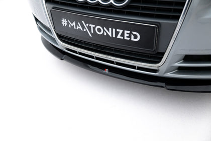 Maxton Front Splitter V.2 Audi A4 B7 - Gloss Black