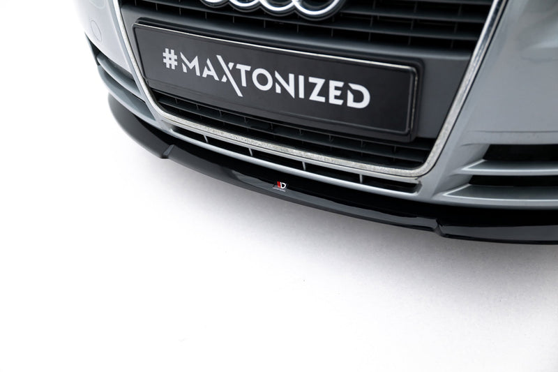 Maxton Front Splitter V.2 Audi A4 B7 - Gloss Black