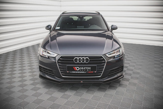 Maxton frontsplitter til Audi A4 B9 – blank sort – billede 2 af 5