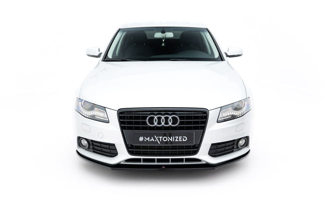 Maxton frontsplitter til Audi A4 Sedan / Avant B8 – blank sort – billede 2 af 5