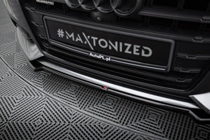 Maxton frontsplitter til Audi A6 / A6 C7 S-line/ S6 C7 Facelift – blank sort – billede 2 af 4
