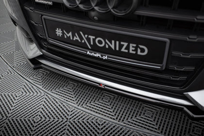 Maxton frontsplitter til Audi A6 / A6 C7 S-line/ S6 C7 Facelift – blank sort – billede 2 af 4
