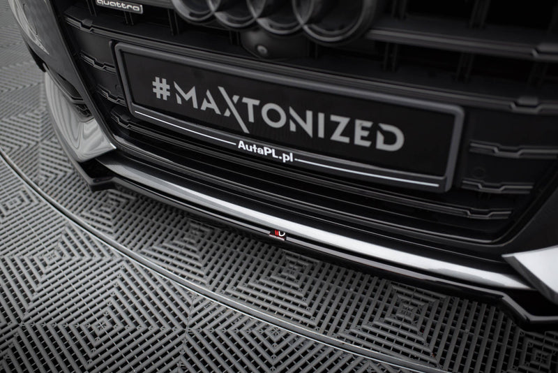 Maxton frontsplitter til Audi A6 / A6 C7 S-line/ S6 C7 Facelift – blank sort – billede 2 af 4