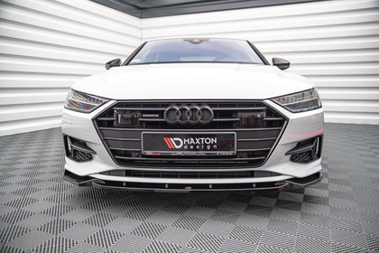 Maxton frontsplitter til Audi A7 C8 – blank sort – billede 2 af 4