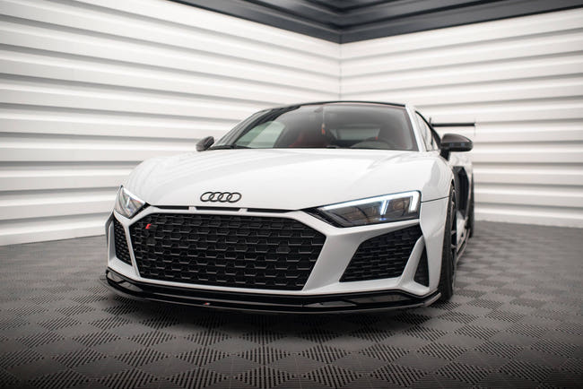 Maxton Front Splitter V.2 Audi R8 Mk2 Facelift - Gloss Black