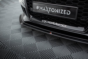 Maxton frontsplitter til Audi RS3 Sedan 8V Facelift – blank sort – billede 2 af 4
