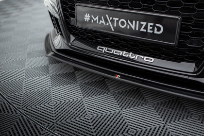 Maxton frontsplitter til Audi RS3 Sedan 8V Facelift – blank sort – billede 2 af 4