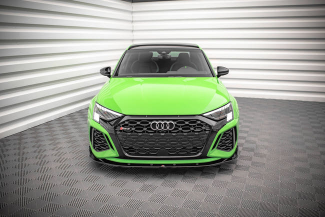 Maxton Front Splitter V.2 Audi RS3 8Y - Gloss Black