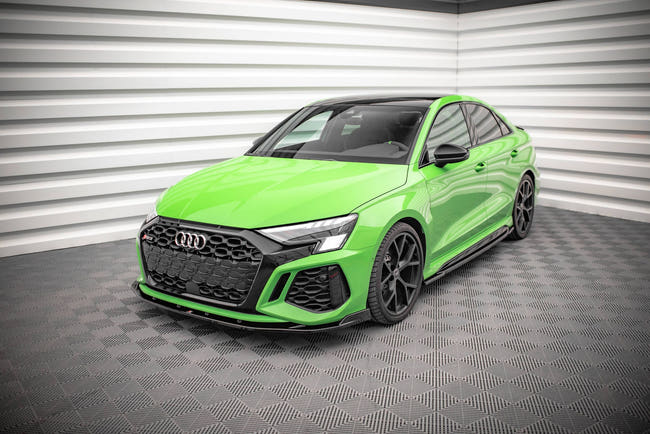 Maxton Front Splitter V.2 Audi RS3 8Y - Gloss Black