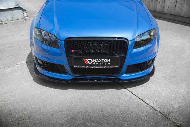 Maxton Front Splitter V.2 Audi RS4 B7 - Gloss Black