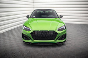 Maxton Front Splitter V.2 Audi RS5 F5 Facelift - Gloss Black