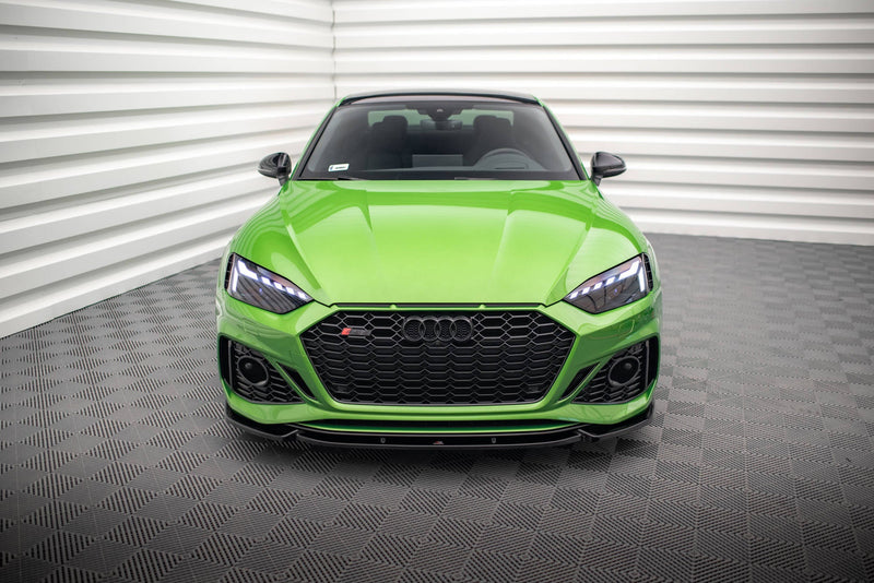 Maxton Front Splitter V.2 Audi RS5 F5 Facelift - Gloss Black