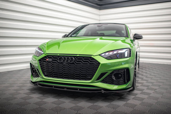 Maxton Front Splitter V.2 Audi RS5 F5 Facelift - Gloss Black