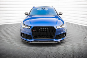 Maxton Front Splitter V.2 Audi RS6 C7 / C7 Fl - Gloss Black