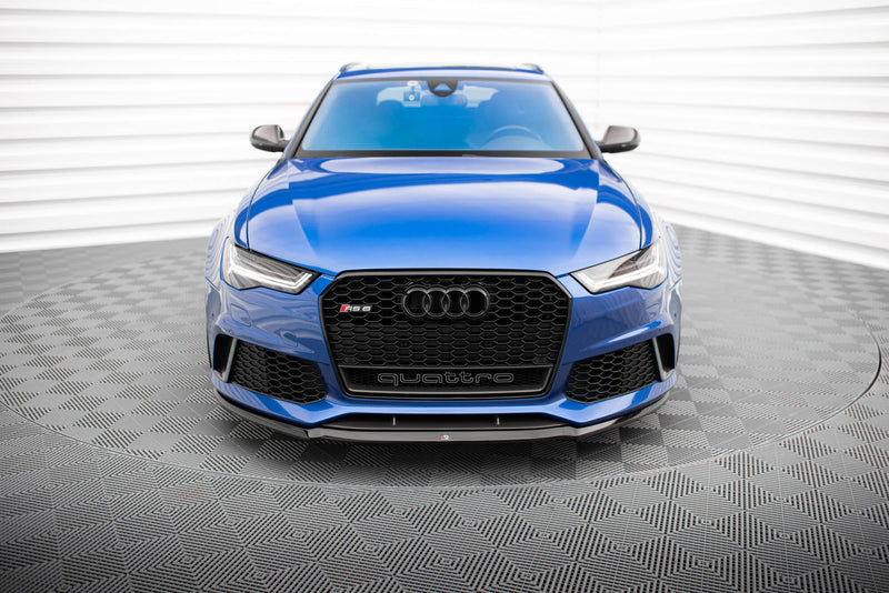 Maxton Front Splitter V.2 Audi RS6 C7 / C7 Fl - Gloss Black
