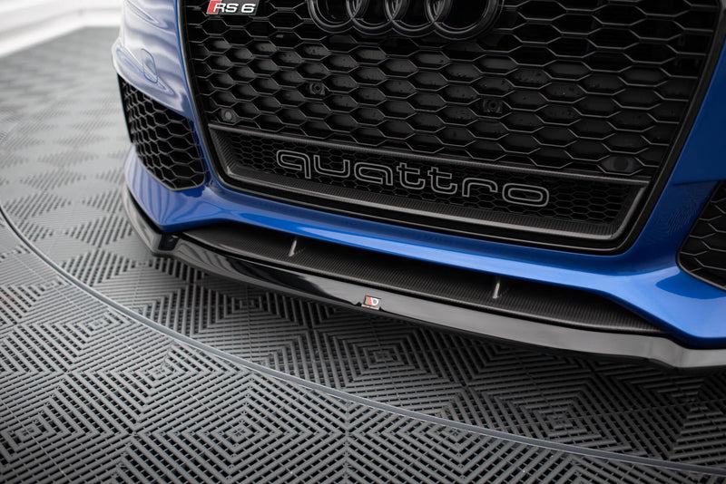 Maxton Front Splitter V.2 Audi RS6 C7 / C7 Fl - Gloss Black