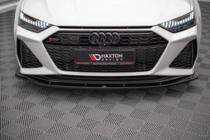 Maxton Front Splitter V.2 Audi RS6 C8 / RS7 C8 - Gloss Black