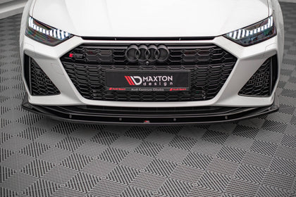 Maxton Front Splitter V.2 Audi RS6 C8 / RS7 C8 - Gloss Black