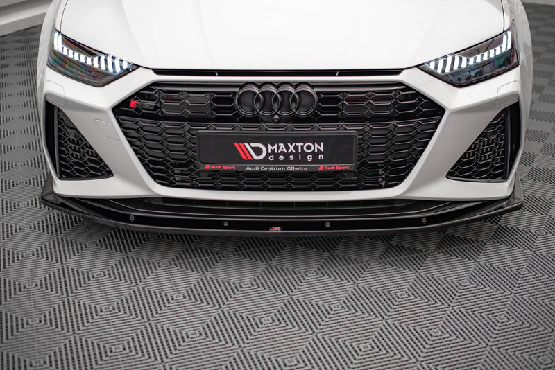 Maxton Front Splitter V.2 Audi RS6 C8 / RS7 C8 - Gloss Black