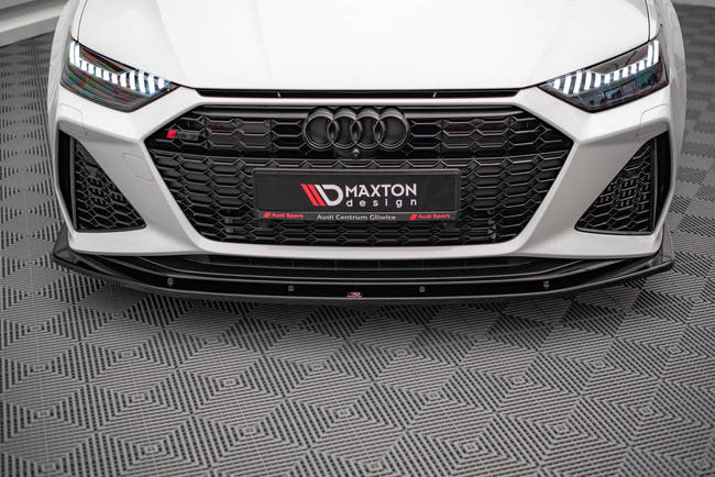 Maxton Front Splitter V.2 Audi RS6 C8 / RS7 C8 - Gloss Black