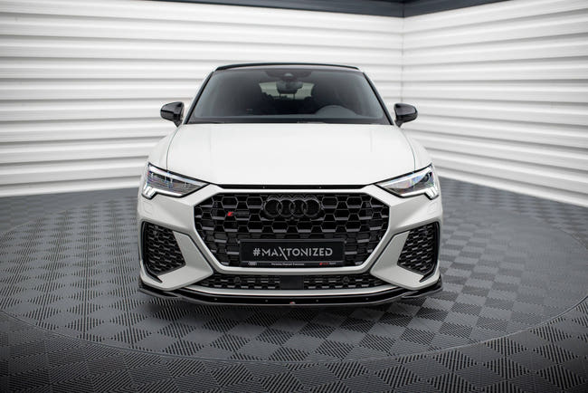 Maxton Front Splitter V.2 Audi RSq3 F3 - Gloss Black