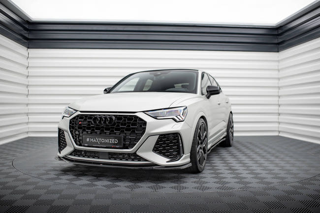 Maxton Front Splitter V.2 Audi RSq3 F3 - Gloss Black