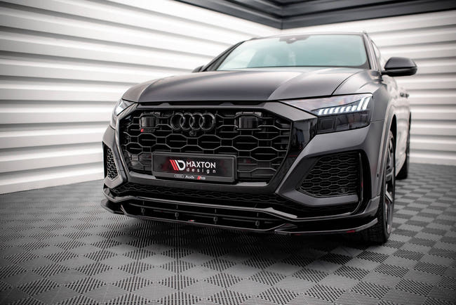 Maxton Front Splitter V.2 Audi RSQ8 Mk1 - Gloss Black