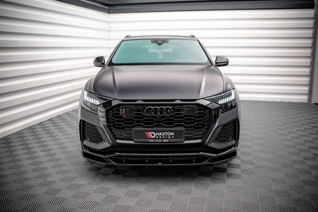 Maxton Front Splitter V.2 Audi RSQ8 Mk1 - Gloss Black