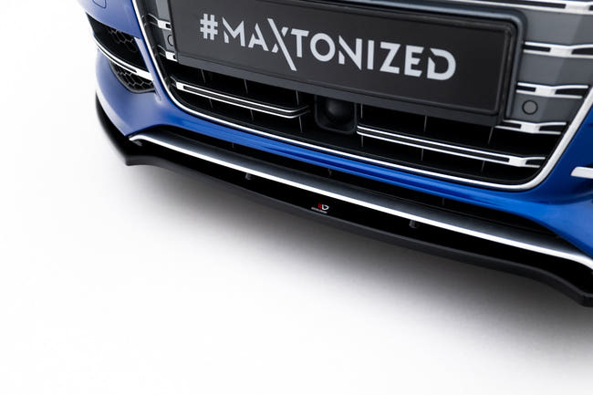 Maxton frontsplitter til Audi S3 / A3 S-Line 8V Sedan / Cabrio – blank sort – billede 2 af 5