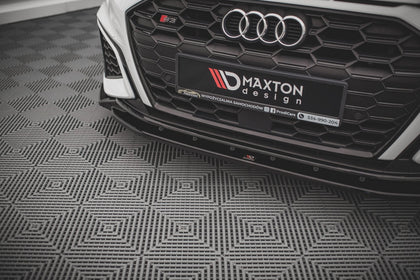 Maxton frontsplitter til Audi S3 / A3 S-Line 8Y – blank sort – billede 3 af 5