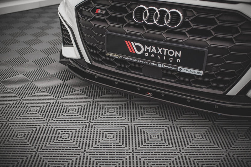 Maxton frontsplitter til Audi S3 / A3 S-Line 8Y – blank sort – billede 3 af 5
