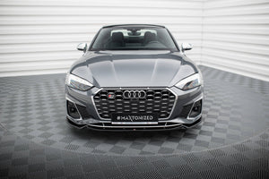 Maxton frontsplitter til Audi S5 / A5 S-Line F5 Facelift – blank sort – billede 2 af 5