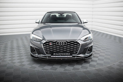 Maxton frontsplitter til Audi S5 / A5 S-Line F5 Facelift – blank sort – billede 2 af 5