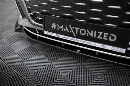 Maxton frontsplitter til Audi S5 / A5 S-Line F5 Facelift – blank sort – billede 3 af 5