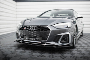 Maxton frontsplitter til Audi S5 / A5 S-Line F5 Facelift – blank sort – billede 1 af 5