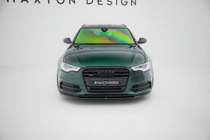 Maxton Front Splitter V.2 Audi S6 / A6 S-Line C7 - Gloss Black